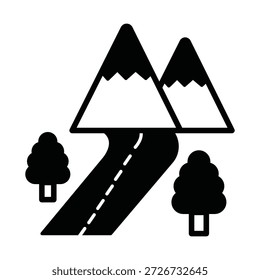 Icono del Vector del sendero que puede modificar o editar fácilmente

