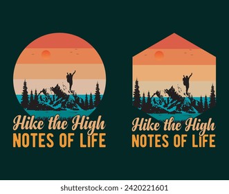 Hiking t-shirt design, Adventure wild camping explore nature, outdoor adventure t-shirt design, campfire, wild, typography, mountain vector, camping, typography, hiking, typography t-shirt