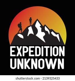 Hiking t-shirt design a custom and unique design 