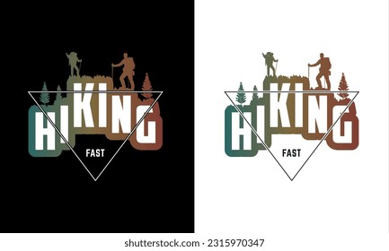 Hiking T-shirt Design. Custome T-shirt Design.