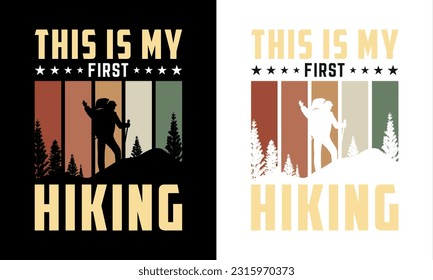 Hiking T-shirt Design. Custome T-shirt Design.