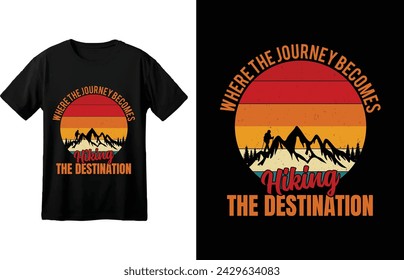 Hiking tshirt design explore logo tshirt design