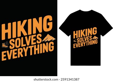 Hiking t-shirt design for hiking lover