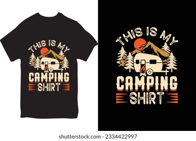 Hiking t-shirt design, Hiking Lover, outdoor adventure, Camping Vector graphic for t shirt.