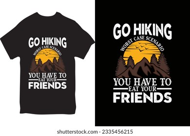 Hiking t-shirt design, Hiking Lover, outdoor adventure, Vector graphic for t shirt.