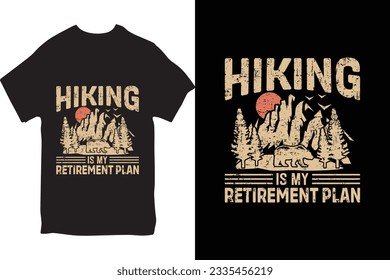 Hiking t-shirt design, Hiking Lover, outdoor adventure, Vector graphic for t shirt.