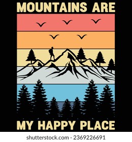 Hiking T-shirt design for men and women