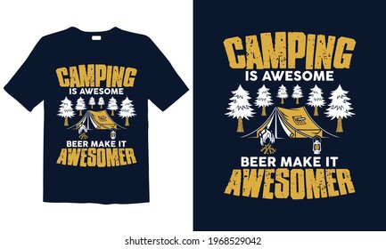 Hiking T-shirt Design for mug , Design for pub menu, poster, t-shirt,  label or logo.