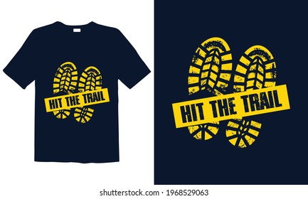 Hiking T-shirt Design for mug , Design for pub menu, poster, t-shirt,  label or logo.