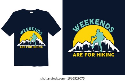 Hiking T-shirt Design for mug , Design for pub menu, poster, t-shirt,  label or logo.