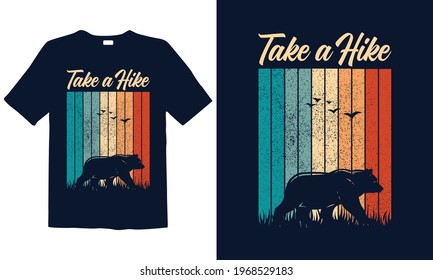 Hiking T-shirt Design for mug , Design for pub menu, poster, t-shirt,  label or logo.