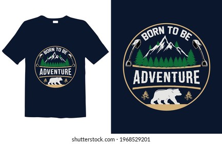 Hiking T-shirt Design for mug , Design for pub menu, poster, t-shirt,  label or logo.
