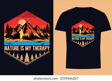 Hiking T-shirt Design, Printing T-shirt Design, Outdoor T-shirt Design