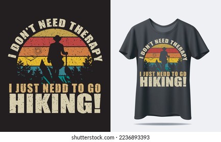 Hiking T-shirt design or Retro Tshirt Design