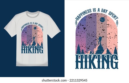 Hiking T-shirt Design, Hiking Shirt, Vector T Shirt, Creative T Shirt,print Ready, POD