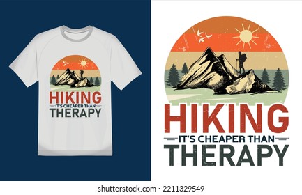 Hiking T-shirt Design, Hiking Shirt, Vector T Shirt, Creative T Shirt,print Ready, POD