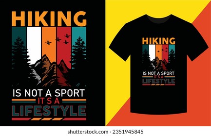   Hiking t-shirt design, simple design for people,	Vintage t shirt design