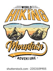 Hiking T-shirt Design, Hiking tee