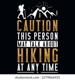 Hiking tshirt design vector design 