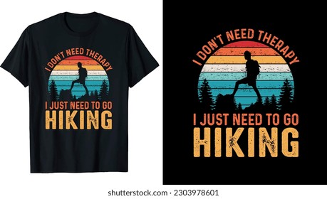 HIKING T-SHIRT DESIGN VECTOR EPS