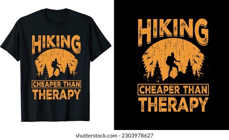 HIKING T-SHIRT DESIGN VECTOR EPS