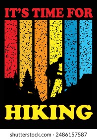 Hiking T-Shirt design vector. eps