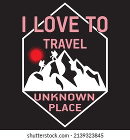 Hiking T-shirt Design Vector and typography design