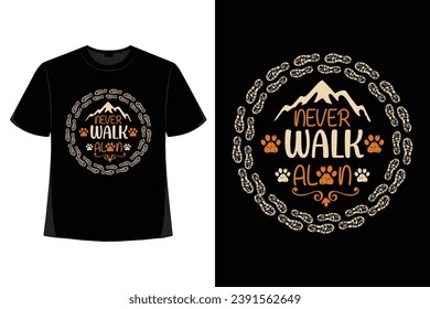 Hiking t-shirt design, Vintage mountain lettering, adventure t-shirts, graphic vector element, hiker typography