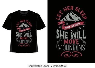 Hiking t-shirt design, Vintage mountain lettering, adventure t-shirts, graphic vector element, hiker typography