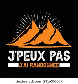Hiking t-shirt design. Wild, mountain, Hiker, and adventure silhouettes Vector illustration.