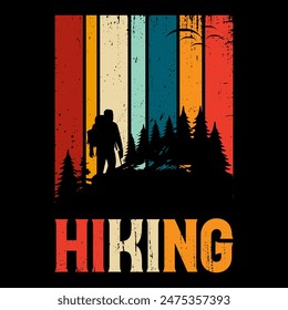 Hiking Tshirt- Hiking T-Shirt Design-Camping, Hiking, Climbing T-shirt Design- Travel