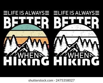 Hiking Tshirt- Hiking T-Shirt Design-Camping, Hiking, Climbing T-shirt Design- Adventure t shirt