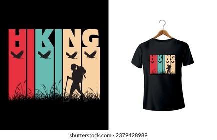 For Hiking typography t-shirt design 