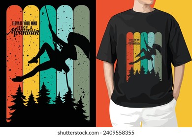 Hiking Vector T shirt Design For illustration.