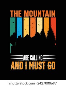 Hiking Vector Tshirt design eps