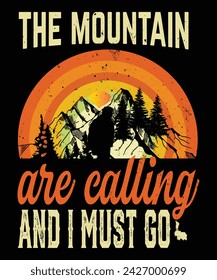 Hiking Vector Tshirt design eps