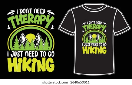 Hiking vintage trendy t-shirt design  