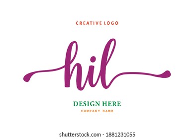 HIL lettering logo is simple, easy to understand and authoritative
