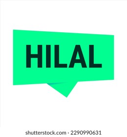 Hilal Sighting Green Vector Callout Banner mit Informationen über den Crescent Moon
