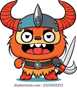 hilarious 3D cartoon warrior with a knack for causing laughter rather than fear on the battlefield. Despite his warrior status, he stands at an average height of four feet