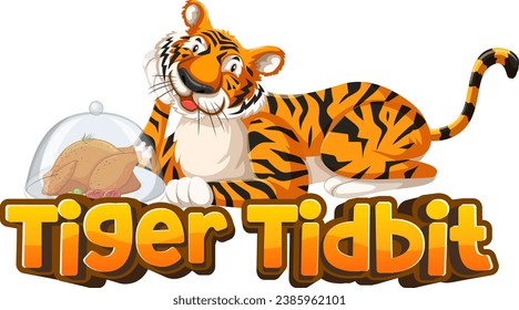 A hilarious cartoon illustration featuring a clever play on words with a tiger