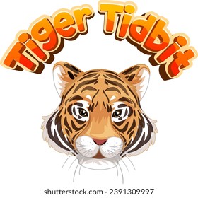 A hilarious cartoon illustration featuring a clever wordplay on the tiger tidbit