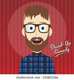 hilarious comedy guy - cartoon character