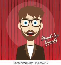 hilarious comedy guy - cartoon character