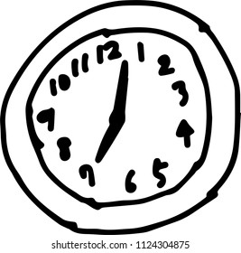 hildren of graffiti-style clock