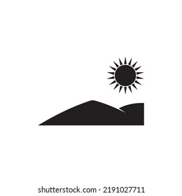 hill atmosphere vector icon illustration symbol  design