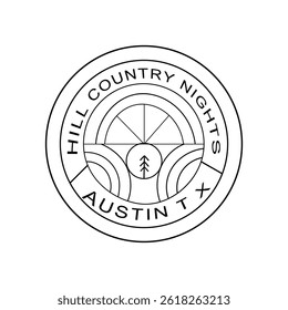 Hill Country Nights The Spirit of Austin logo design