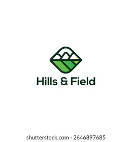 Hill and Field conceptual logo design idea.