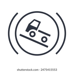 Hill holding system for truck symbol
