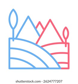 Hill Icon Element For Design